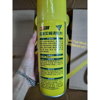 Chai Keo Xịt Bẫy Ruồi Vàng 450 ml Chai Keo Xịt Bẫy Ruồi Vàng 450 ml
