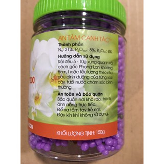 PHÂN TAN CHẬM RYNAN 200 DÀNH CHO PHONG LAN, KÍCH MỌC MẦM, RA LÁ (150G)
