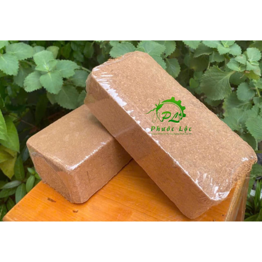 Bánh Nén Xơ Dừa 500gr, Đã Qua Xử Lý, Giá Thể Mụn Dừa Trộn Đất Trồng Rau, Củ, Quả