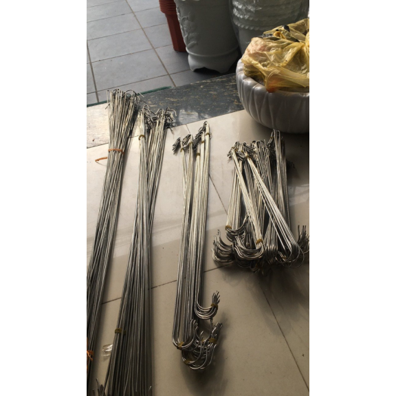 Móc Inox 2 đầu dài 90cm để nối dài treo lan Móc Inox 2 đầu dài 90cm để nối dài treo lan
