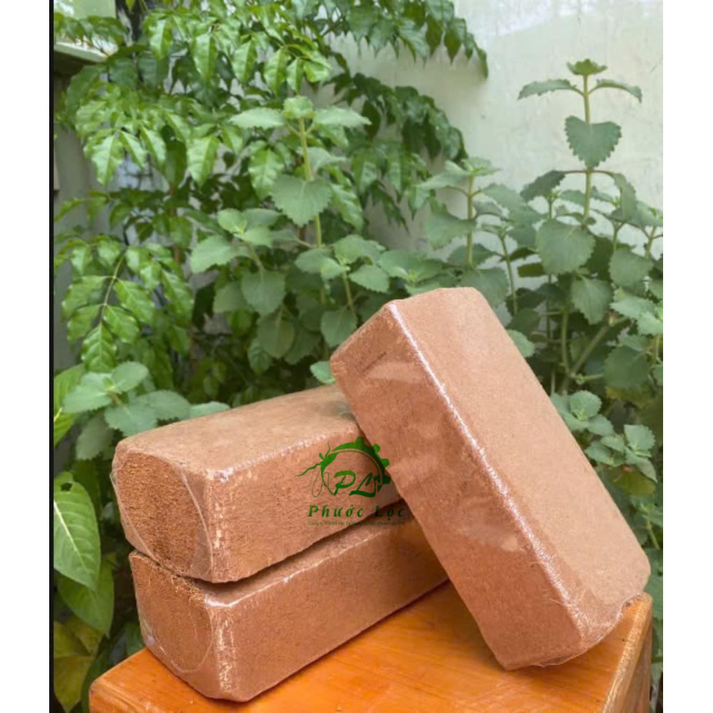 Bánh Nén Xơ Dừa 500gr, Đã Qua Xử Lý, Giá Thể Mụn Dừa Trộn Đất Trồng Rau, Củ, Quả