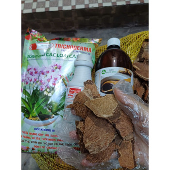1kg Giá thể sọ dừa già - đã xử lý Trichodema 
