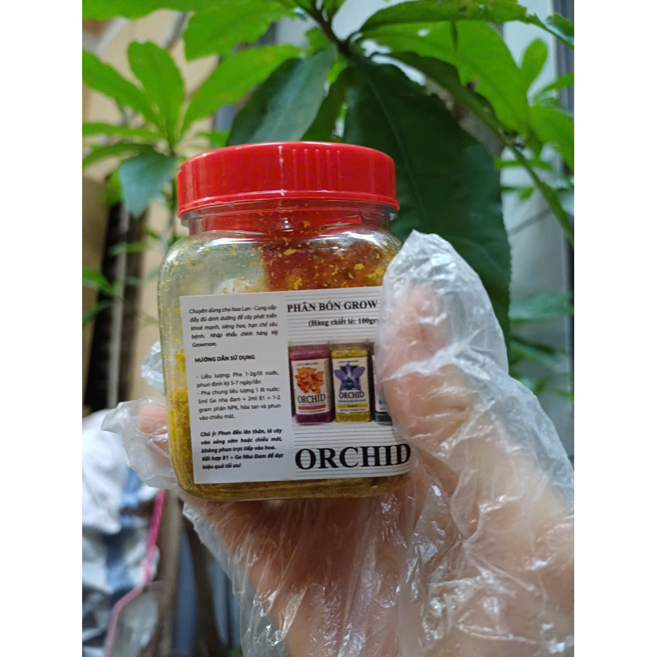 Phân chuyên dụng cho Lan 20-20-20 Mỹ lọ 100g dùng thử