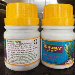 Phân Bón Mập Thân VK Humat Chai 50ml Phân Bón Mập Thân VK Humat Chai 50ml