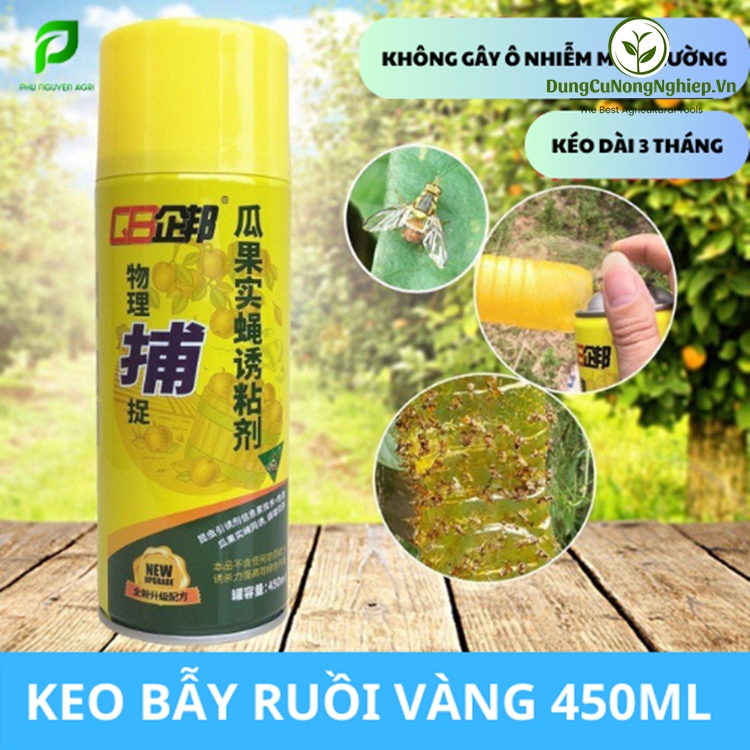 Chai keo xịt bẫy ruồi vàng ( 450ml)